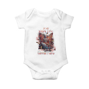 Gothic Skeleton Fairy Baby Onesie In My Next Life I Want To Be The Karma Fairy Butterfly Aesthetic TS02 White Print Your Wear