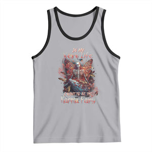 Gothic Skeleton Fairy Tank Top In My Next Life I Want To Be The Karma Fairy Butterfly Aesthetic TS02 Athletic Heather Black Print Your Wear