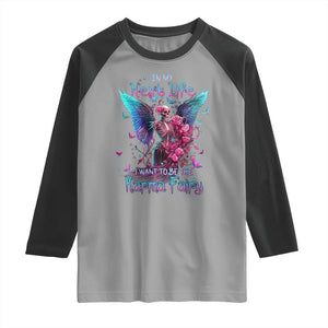 Gothic Skeleton Roses Raglan Shirt In My Next Life I Want To Be The Karma Fairy TS02 Print Your Wear