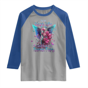 Gothic Skeleton Roses Raglan Shirt In My Next Life I Want To Be The Karma Fairy TS02 Print Your Wear