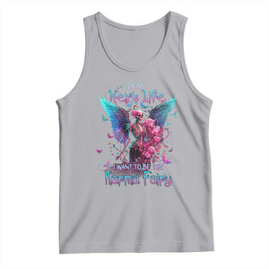 Gothic Skeleton Roses Tank Top In My Next Life I Want To Be The Karma Fairy TS02 Print Your Wear