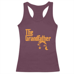 Grandfather Racerback Tank Top Funny Grandpa Fathers Day TS10 Maroon Print Your Wear