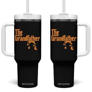 Grandfather Tumbler With Handle Funny Grandpa Fathers Day TS10 One Size: 40 oz Black Print Your Wear