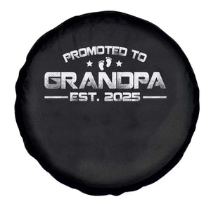 Grandpa Est 2025 Spare Tire Cover New Grandpa Father's Day Gift TS10 Print Your Wear