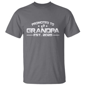 Grandpa Est 2025 T Shirt New Grandpa Father's Day Gift TS10 Charcoal Print Your Wear