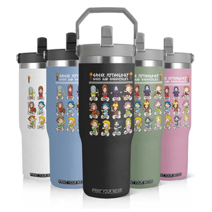 Greek Mythology Flip Straw Tumbler Gods And Goddesses TS09 Print Your Wear