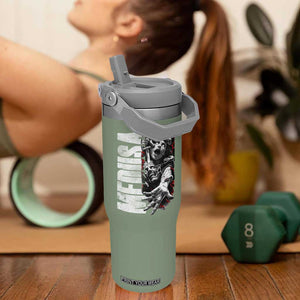 Greek Mythology Medusa Flip Straw Tumbler TS09 One Size: 30 oz Moss Green Print Your Wear