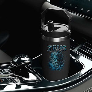 Greek Mythology Zeus Flip Straw Tumbler King Of Gods TS09 Print Your Wear