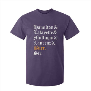Hamilton Laurens Lafayette Mulligan Burr Sir T Shirt For Kid TS10 Purple Print Your Wear