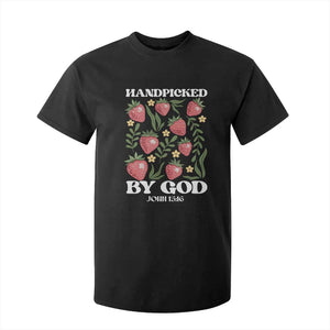 Handpicked By God T Shirt For Kid Religious Christian Bible Verse Strawberries TS11 Black Print Your Wear