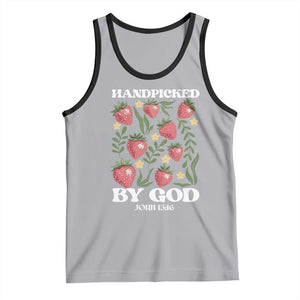 Handpicked By God Tank Top Religious Christian Bible Verse Strawberries TS11 Athletic Heather Black Print Your Wear