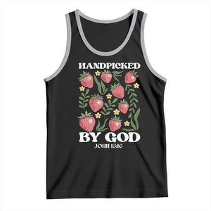 Handpicked By God Tank Top Religious Christian Bible Verse Strawberries TS11 Black Athletic Heather Print Your Wear