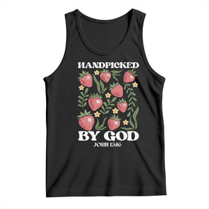 Handpicked By God Tank Top Religious Christian Bible Verse Strawberries TS11 Black Print Your Wear