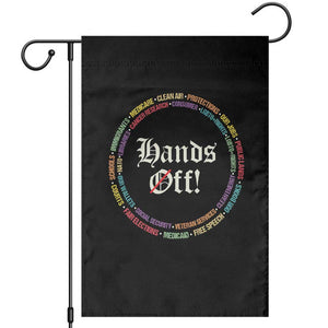 Hands Off Garden Flag Human Rights Social Security And Medicare Protest TS10 Black Print Your Wear