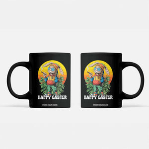 Happy 420 Easter Coffee Mug Funny Bunny Smoking Weed TS02 Black Print Your Wear