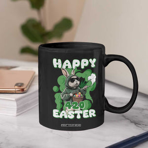 Happy 420 Easter Coffee Mug Funny Smoking Easter Bunny TS02 Print Your Wear