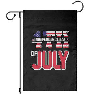 Happy 4th of July Garden Flag American Independence Day TS02 Black Print Your Wear