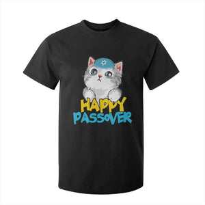 Happy Passover Cute Cat T Shirt For Kid Seder Jewish Pesach TS02 Black Print Your Wear