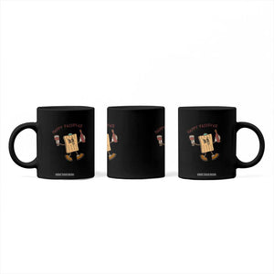 Happy Passover Matzah Drinking Coffee Mug Wine and Matzo Matzatarian Funny Pesach Jewish TS02 Print Your Wear
