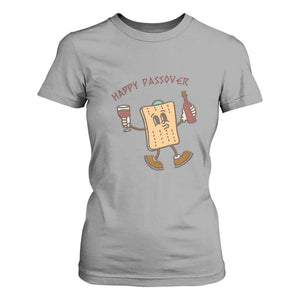Happy Passover Matzah Drinking T Shirt For Women Wine and Matzo Matzatarian Funny Pesach Jewish TS02 Sport Gray Print Your Wear