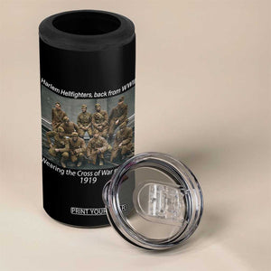 Harlem Hellfighters 1919 WWII Heroes 4 in 1 Can Cooler Tumbler Cross of War Medal Tribute African American Black History TS02 Print Your Wear