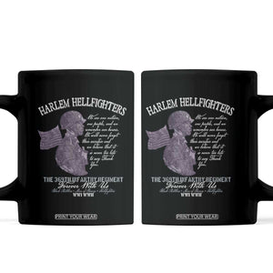 Harlem Hellfighters Tribute Coffee Mug 369th Infantry Regiment Military Soldiers Vintage TS02 Black Print Your Wear