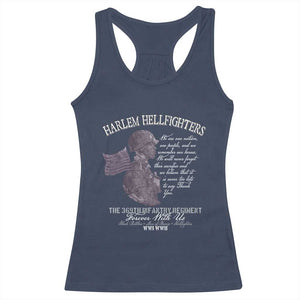 Harlem Hellfighters Tribute Racerback Tank Top 369th Infantry Regiment Military Soldiers Vintage TS02 Navy Print Your Wear