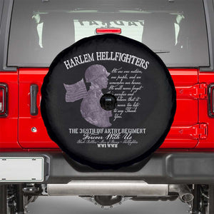 Harlem Hellfighters Tribute Spare Tire Cover 369th Infantry Regiment Military Soldiers Vintage TS02 Black Print Your Wear