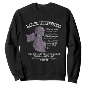 Harlem Hellfighters Tribute Sweatshirt 369th Infantry Regiment Military Soldiers Vintage TS02 Black Print Your Wear