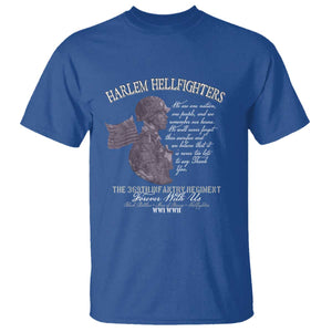 Harlem Hellfighters Tribute T Shirt 369th Infantry Regiment Military Soldiers Vintage TS02 Royal Blue Print Your Wear