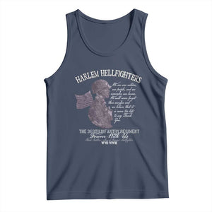 Harlem Hellfighters Tribute Tank Top 369th Infantry Regiment Military Soldiers Vintage TS02 Navy Print Your Wear
