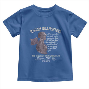 Harlem Hellfighters Tribute Toddler T Shirt 369th Infantry Regiment Military Soldiers Vintage TS02 Royal Blue Print Your Wear