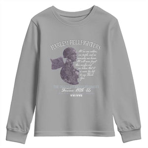Harlem Hellfighters Tribute Youth Sweatshirt 369th Infantry Regiment Military Soldiers Vintage TS02 Sport Gray Print Your Wear