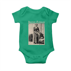 Harriet Tubman Baby Onesie Juneteenth Black History Freedom TS10 Irish Green Print Your Wear