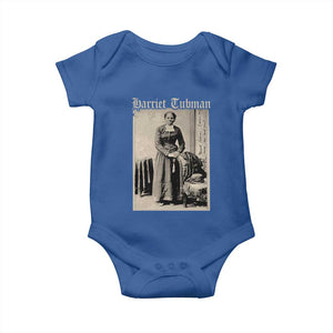 Harriet Tubman Baby Onesie Juneteenth Black History Freedom TS10 Royal Blue Print Your Wear