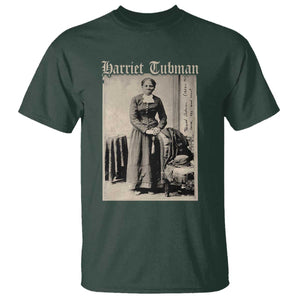 Harriet Tubman T Shirt Juneteenth Black History Freedom TS10 Dark Forest Green Print Your Wear