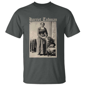Harriet Tubman T Shirt Juneteenth Black History Freedom TS10 Dark Heather Print Your Wear