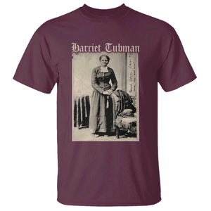 Harriet Tubman T Shirt Juneteenth Black History Freedom TS10 Maroon Print Your Wear