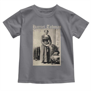 Harriet Tubman Toddler T Shirt Juneteenth Black History Freedom TS10 Charcoal Print Your Wear