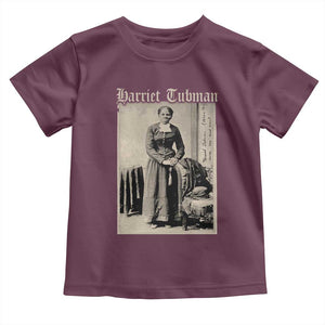 Harriet Tubman Toddler T Shirt Juneteenth Black History Freedom TS10 Maroon Print Your Wear