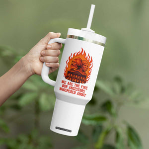 Harriet Tubman and Frederick Douglass Tumbler With Handle We Are the Fire Our Ancestors Whispered About Juneteenth 1865 TS02 Print Your Wear