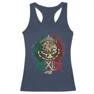 Hecho En Mexico Racerback Tank Top Mexican Pride Aztec Eagle TS11 Navy Print Your Wear