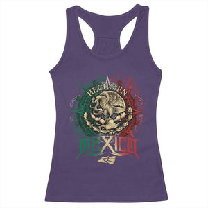 Hecho En Mexico Racerback Tank Top Mexican Pride Aztec Eagle TS11 Purple Print Your Wear