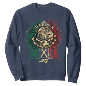Hecho En Mexico Sweatshirt Mexican Pride Aztec Eagle TS11 Navy Print Your Wear