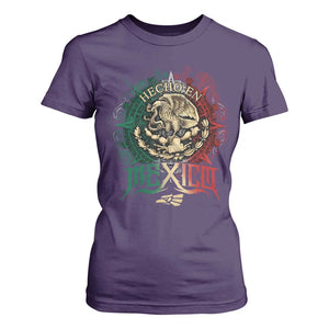 Hecho En Mexico T Shirt For Women Mexican Pride Aztec Eagle TS11 Purple Print Your Wear