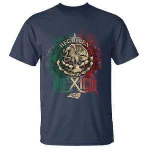 Hecho En Mexico T Shirt Mexican Pride Aztec Eagle TS11 Navy Print Your Wear