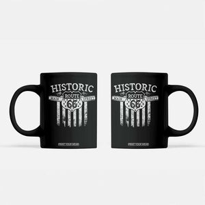 Historic Route 66 Highway Coffee Mug Main Street Of America TS09 Black Print Your Wear