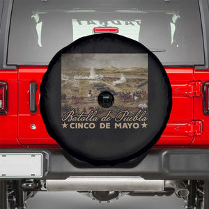 History Of Cinco De Mayo Batalla De Puebla Mexico Spare Tire Cover TS11 Black Print Your Wear