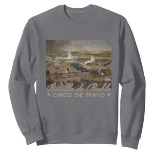 History Of Cinco De Mayo Batalla De Puebla Mexico Sweatshirt TS11 Charcoal Print Your Wear