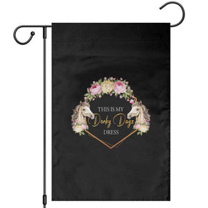 Horse Racing Garden Flag This Is My Derby Day Dress Girl Woman TS09 Black Print Your Wear